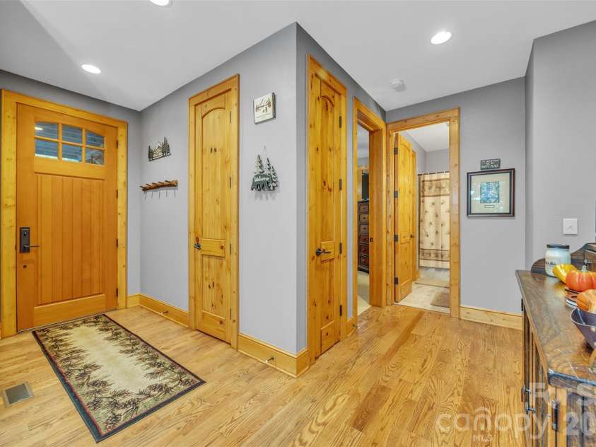 89 Springhouse Drive, Elk Park, NC 28622.  MLS# CAR4310955, YatesRealty ID 10258. Main entrance 