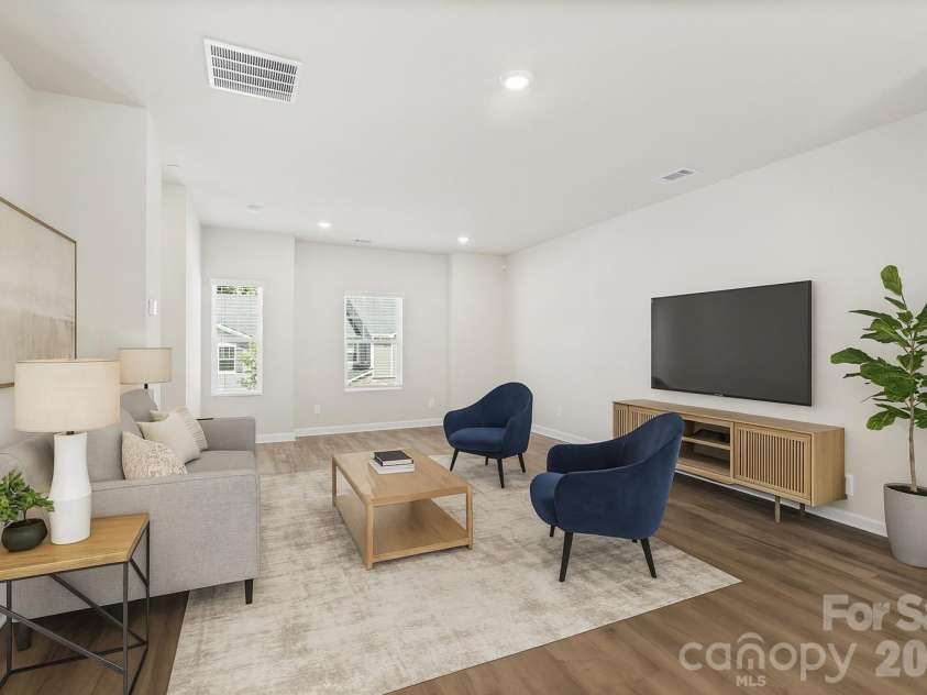 3515 Auburn Curb Road, Charlotte, NC 28217.  MLS# CAR4381370, YatesRealty ID 1027. Virtual Staged - Living Room