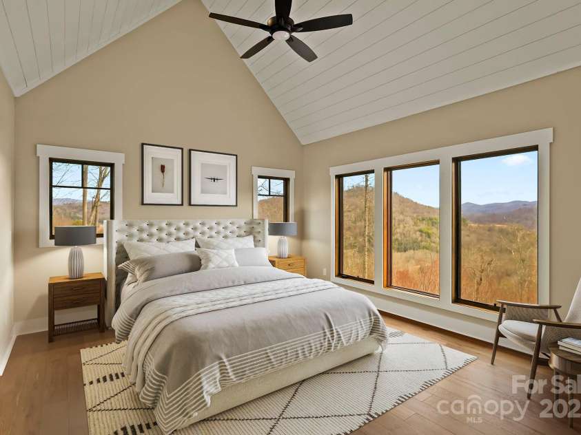 461 Sugar Hill Lane, Sugar Grove, NC 28679.  MLS# CAR4224388, YatesRealty ID 1027. Virtually Staged. Wake up in the morning to this view out your window!
