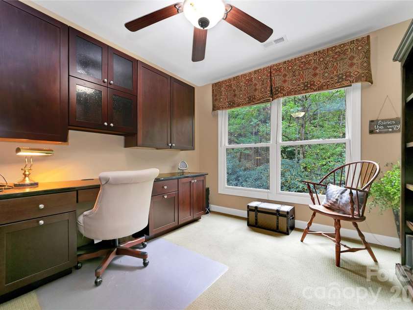 923 Ugugu Drive, Brevard, NC 28712.  MLS# CAR4307583, YatesRealty ID 10273. Upper level office