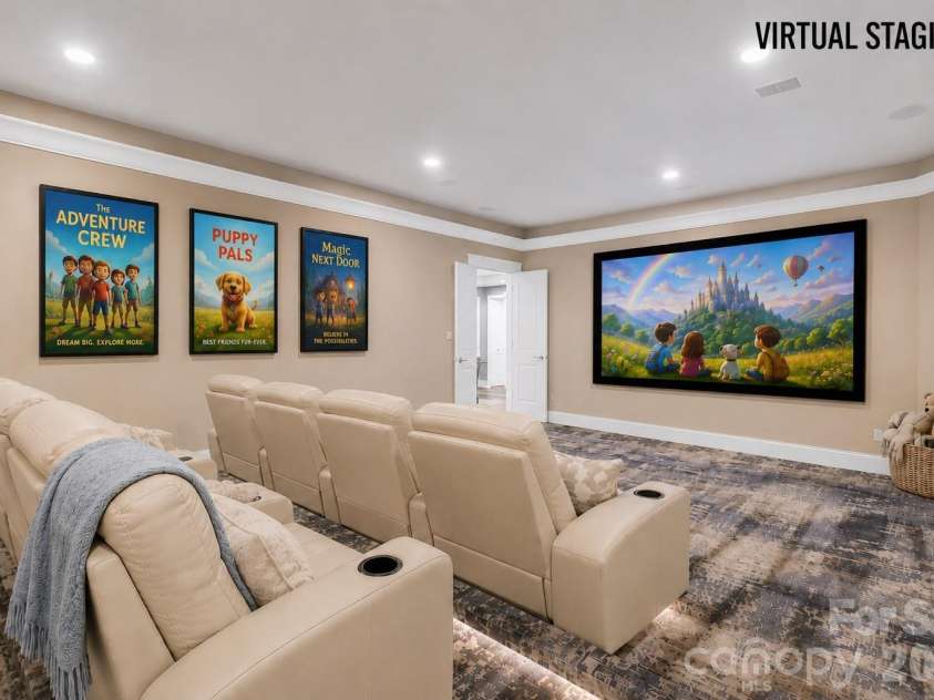 1105 Giacomo Drive, Waxhaw, NC 28173.  MLS# CAR4346410, YatesRealty ID 10275. Dedicated space for a home theatre.