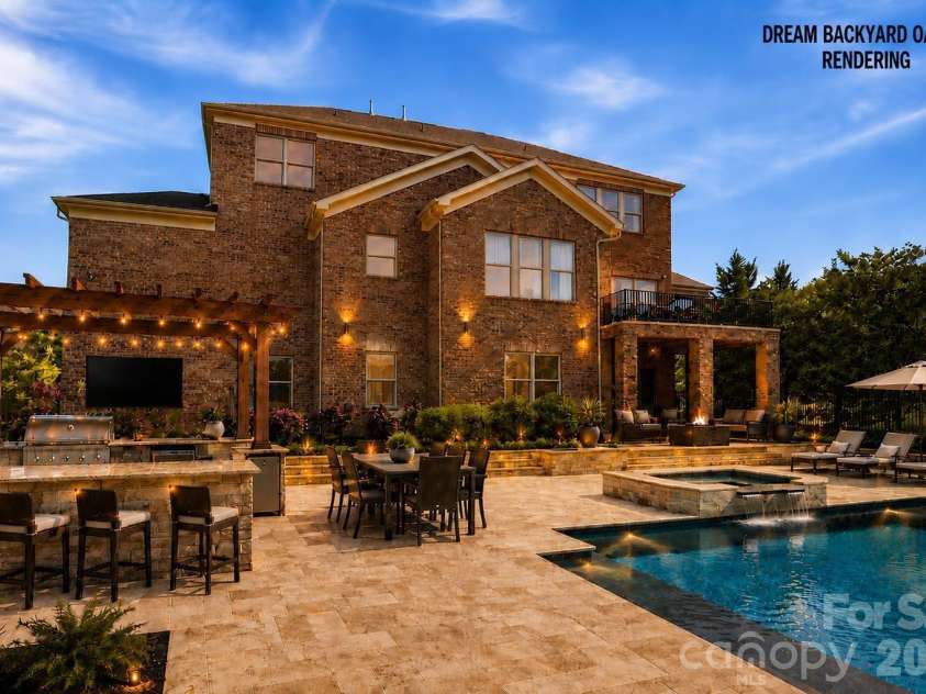1105 Giacomo Drive, Waxhaw, NC 28173.  MLS# CAR4346410, YatesRealty ID 10275. Imagine designing your dream outdoor living space.