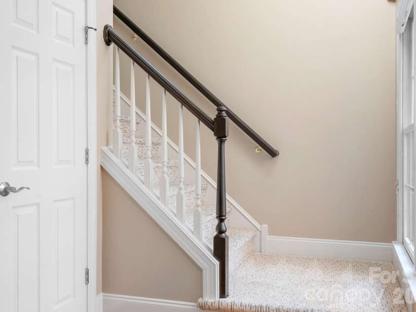4247 Old Course Drive, Charlotte, NC 28277.  MLS# CAR4346855, YatesRealty ID 10282. Back Stair Case