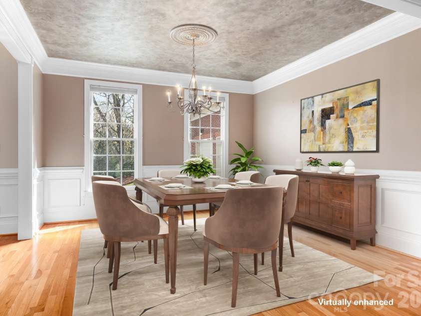 4247 Old Course Drive, Charlotte, NC 28277.  MLS# CAR4346855, YatesRealty ID 10282. Dining Room (Virtual Staging)