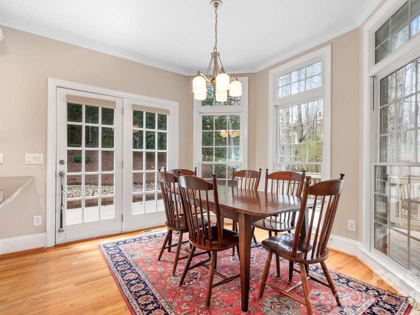 4247 Old Course Drive, Charlotte, NC 28277.  MLS# CAR4346855, YatesRealty ID 10282. Eat In Kitchen Area with deck access