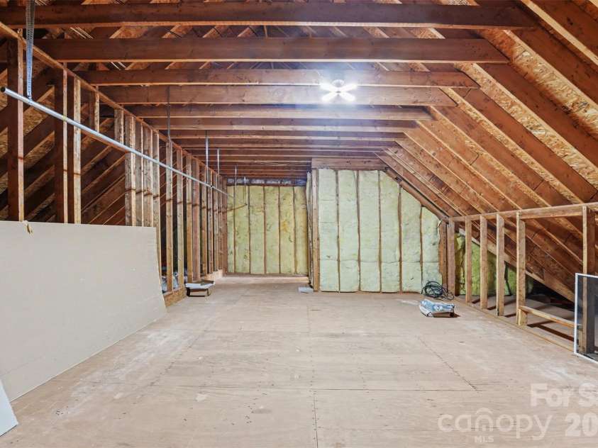 1021 Horse Rock Road, Hickory, NC 28602.  MLS# CAR4350465, YatesRealty ID 10286. Unfinished attic with flexible space for expansion or creative projects