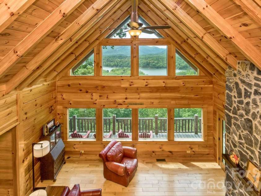 109 Overlook Point Lane, Lake Lure, NC 28746.  MLS# CAR4336925, YatesRealty ID 1029. Amazing views of Lake Lure from the Loft