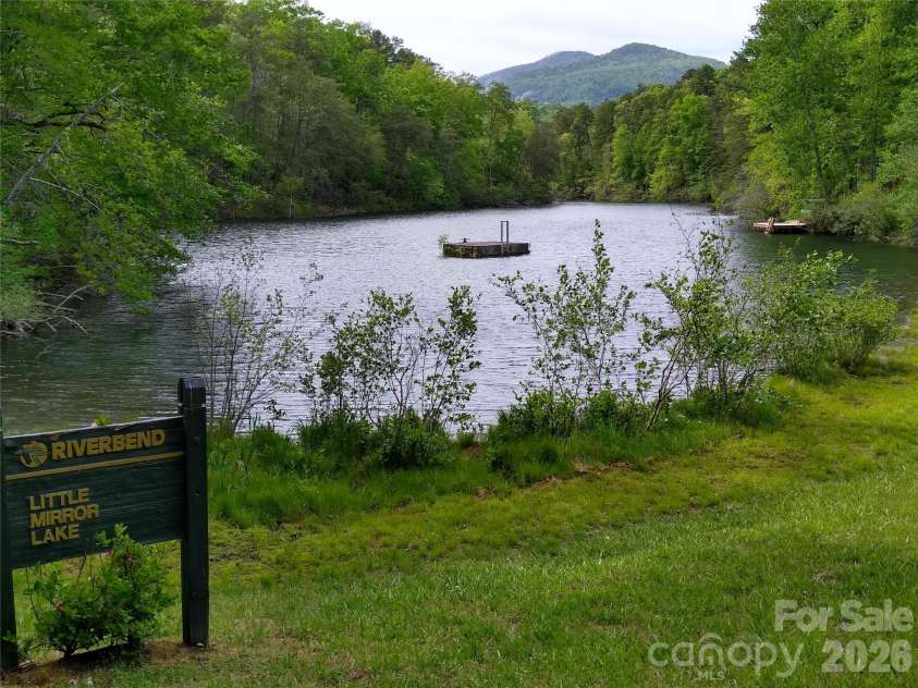 109 Overlook Point Lane, Lake Lure, NC 28746.  MLS# CAR4336925, YatesRealty ID 1029. Little Mirror Lake for swimming, fishing and non-motorized boating. Private lake for owners and guests only.