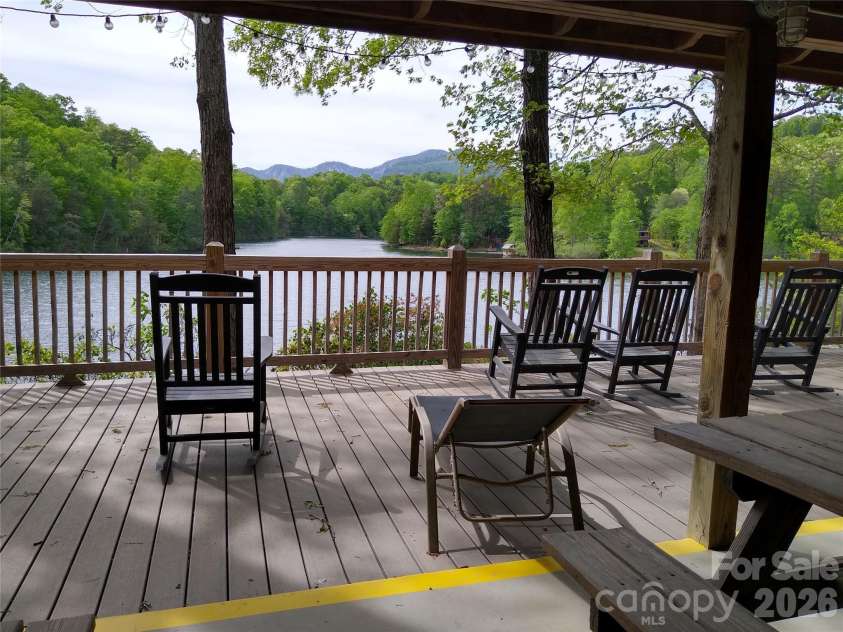 109 Overlook Point Lane, Lake Lure, NC 28746.  MLS# CAR4336925, YatesRealty ID 1029. View from upper pavilion on Mirror Lake