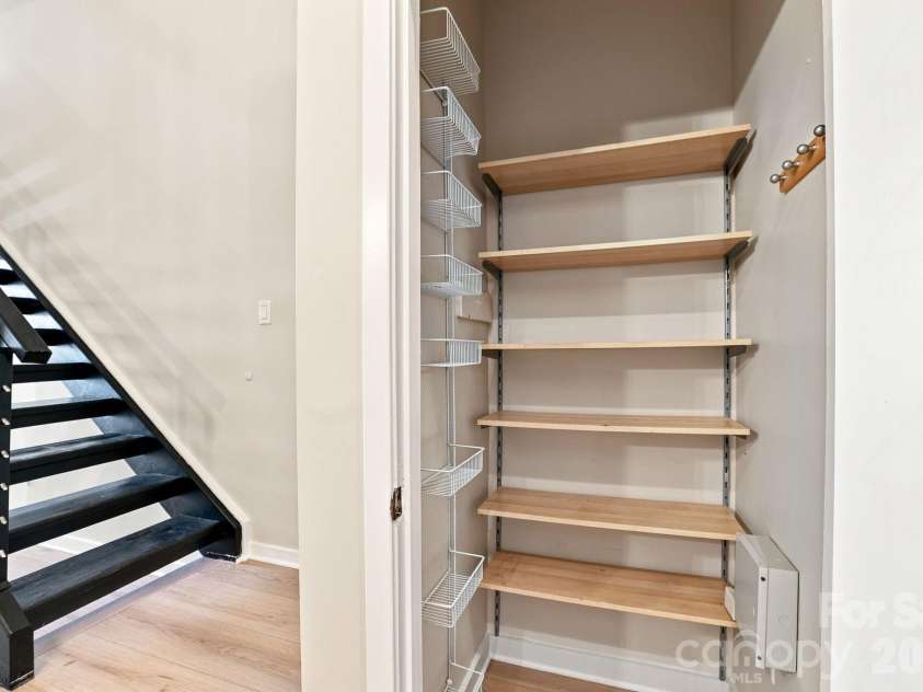 2125 Southend Drive, Charlotte, NC 28203.  MLS# CAR4415556, YatesRealty ID 10291. Thoughtfully designed storage makes efficient use of space while keeping everyday essentials organized.
