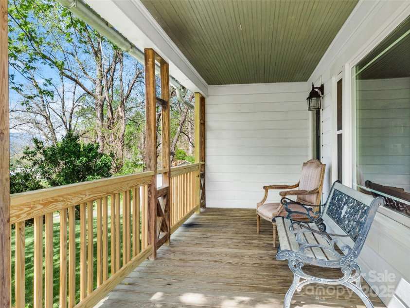 377 Cabin Road, Spruce Pine, NC 28777.  MLS# CAR4256421, YatesRealty ID 103. Front porch