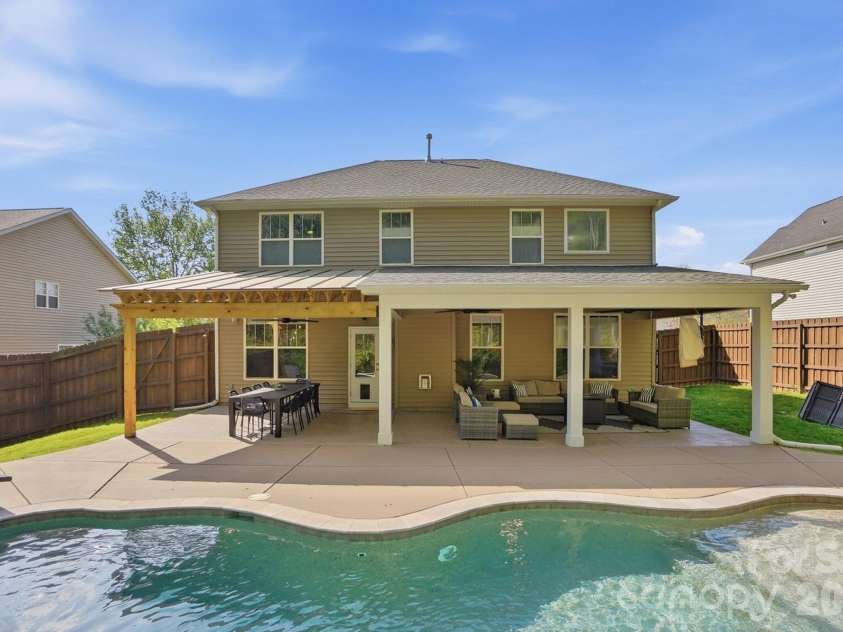 3062 Sterling Court, Indian Land, SC 29707.  MLS# CAR4355915, YatesRealty ID 10311. Backyard made for entertaining 
