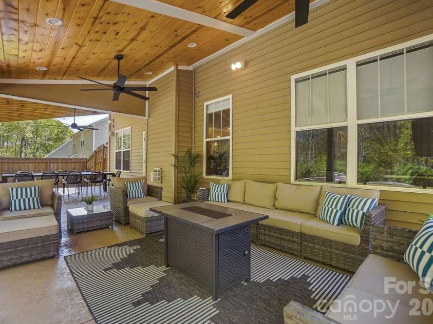 3062 Sterling Court, Indian Land, SC 29707.  MLS# CAR4355915, YatesRealty ID 10311. Spacious back covered patio 