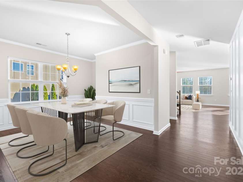 14812 Baytown Court, Huntersville, NC 28078.  MLS# CAR4326296, YatesRealty ID 10313. Dining room