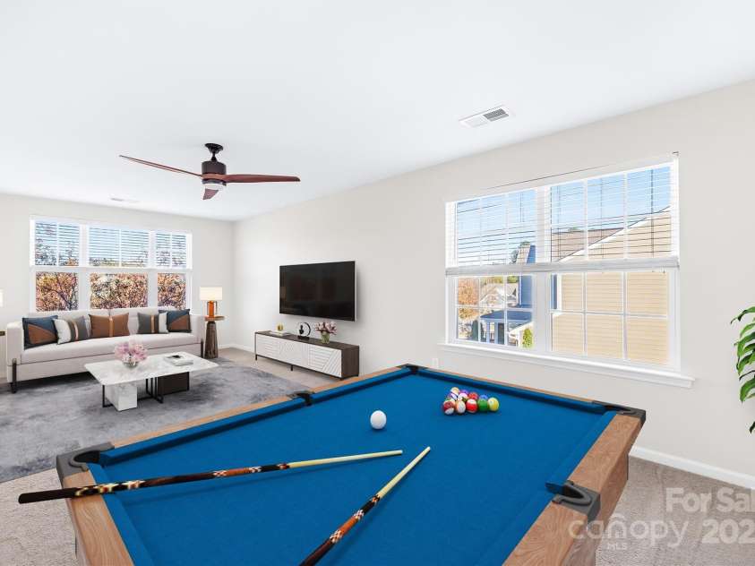 14812 Baytown Court, Huntersville, NC 28078.  MLS# CAR4326296, YatesRealty ID 10313. Upstairs Bed/Bonus Room