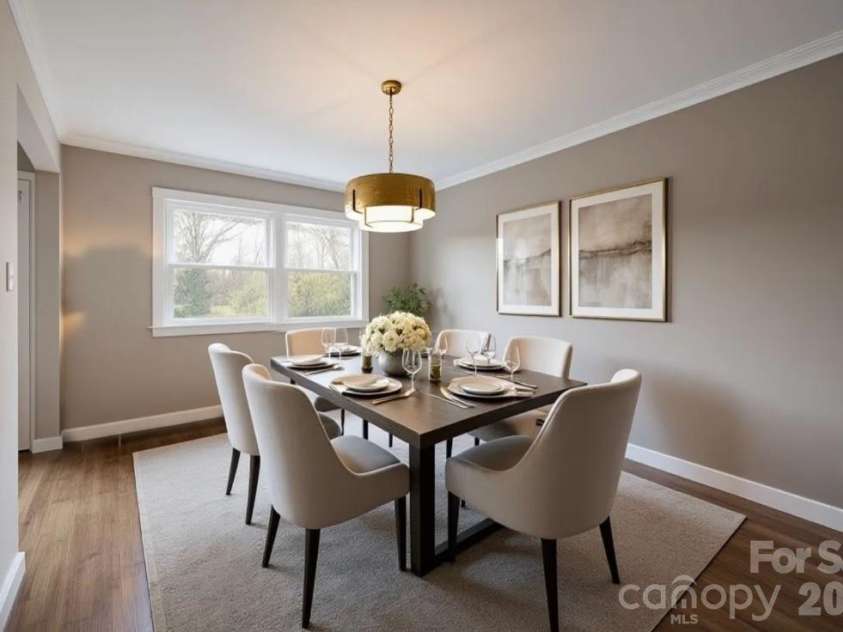 5324 Cheval Place, Charlotte, NC 28205.  MLS# CAR4326917, YatesRealty ID 10317. Virtually staged