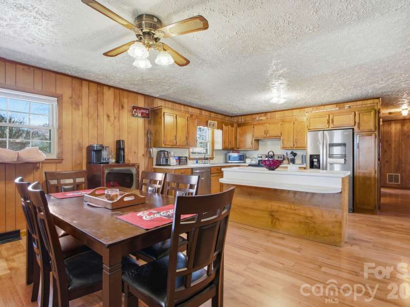 3266 Coble Dairy Road, Hudson, NC 28638.  MLS# CAR4364485, YatesRealty ID 10322. Dining Area Open to Kitchen 