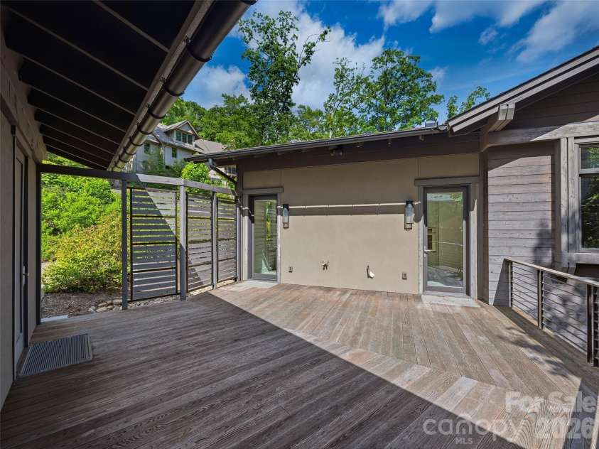 1121 Timberbluff Way, Arden, NC 28704.  MLS# CAR4389216, YatesRealty ID 10325. Private deck with gas hookup for outdoor grilling