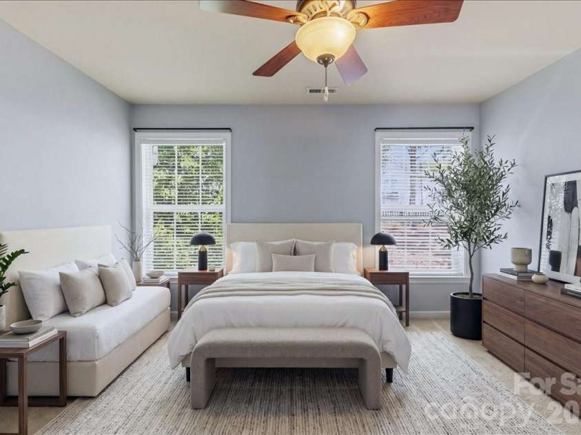12240 Fullerton Court, Charlotte, NC 28214.  MLS# CAR4361019, YatesRealty ID 10335. Virtually Staged Second Bedroom 