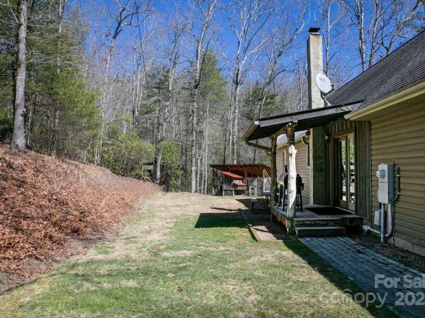 68 Sherwood Village Court, Brevard, NC 28712.  MLS# CAR4232497, YatesRealty ID 1034. Back Yard