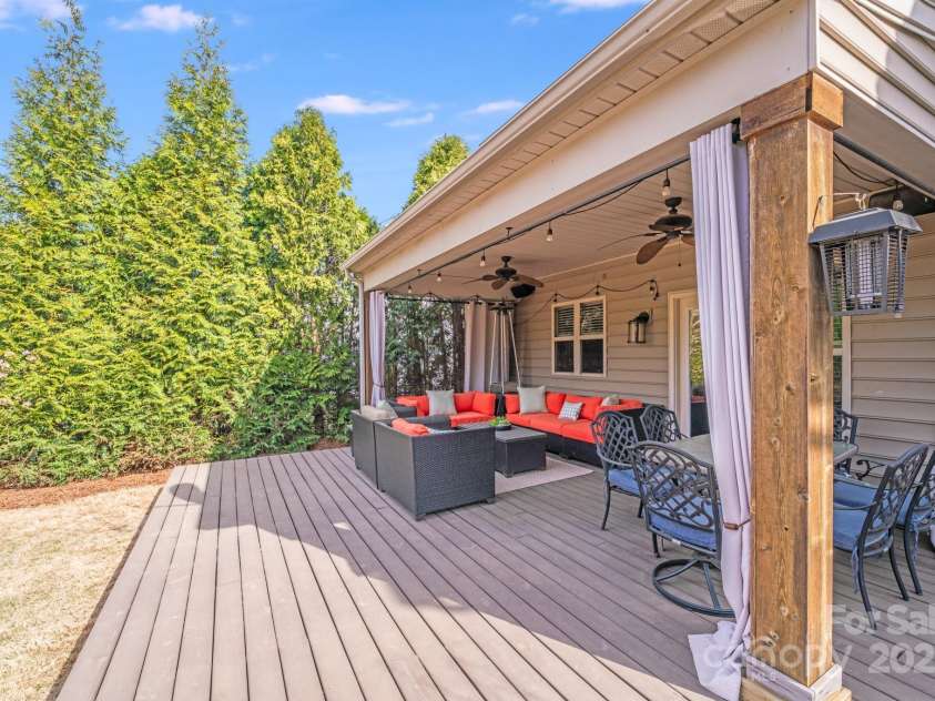 1504 Ridge Haven Road, Waxhaw, NC 28173.  MLS# CAR4241145, YatesRealty ID 10348. Covered Patio