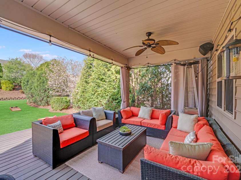 1504 Ridge Haven Road, Waxhaw, NC 28173.  MLS# CAR4241145, YatesRealty ID 10348. Covered Patio