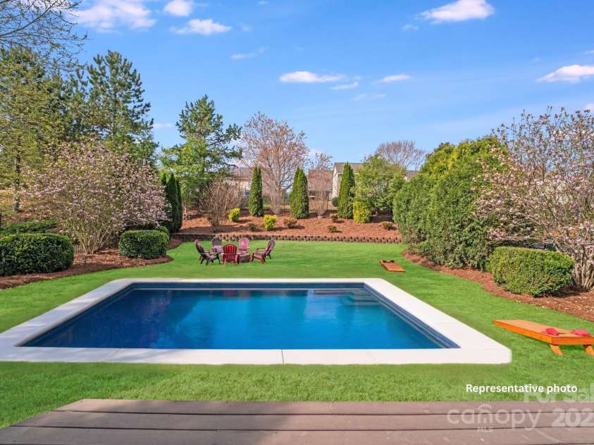 1504 Ridge Haven Road, Waxhaw, NC 28173.  MLS# CAR4241145, YatesRealty ID 10348. Representative photo of a pool