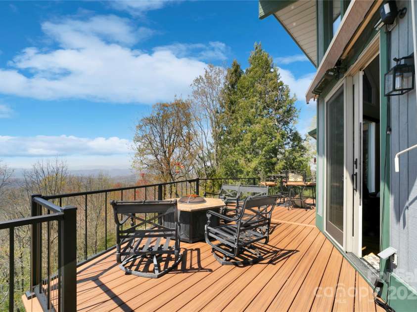 170 Oakanoah Court, Brevard, NC 28712.  MLS# CAR4247487, YatesRealty ID 10350. Fire Pit and Views