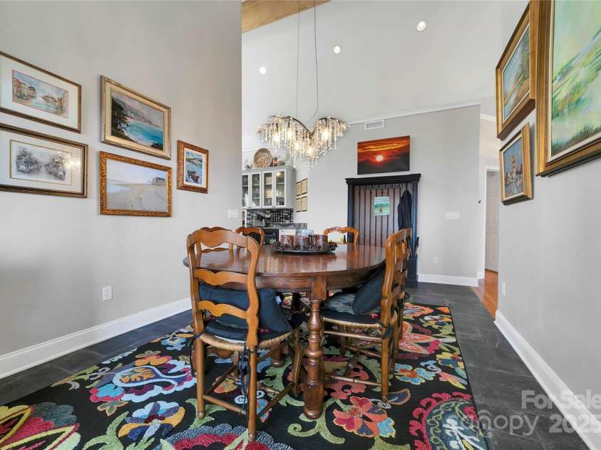 170 Oakanoah Court, Brevard, NC 28712.  MLS# CAR4247487, YatesRealty ID 10350. Large Dining Area