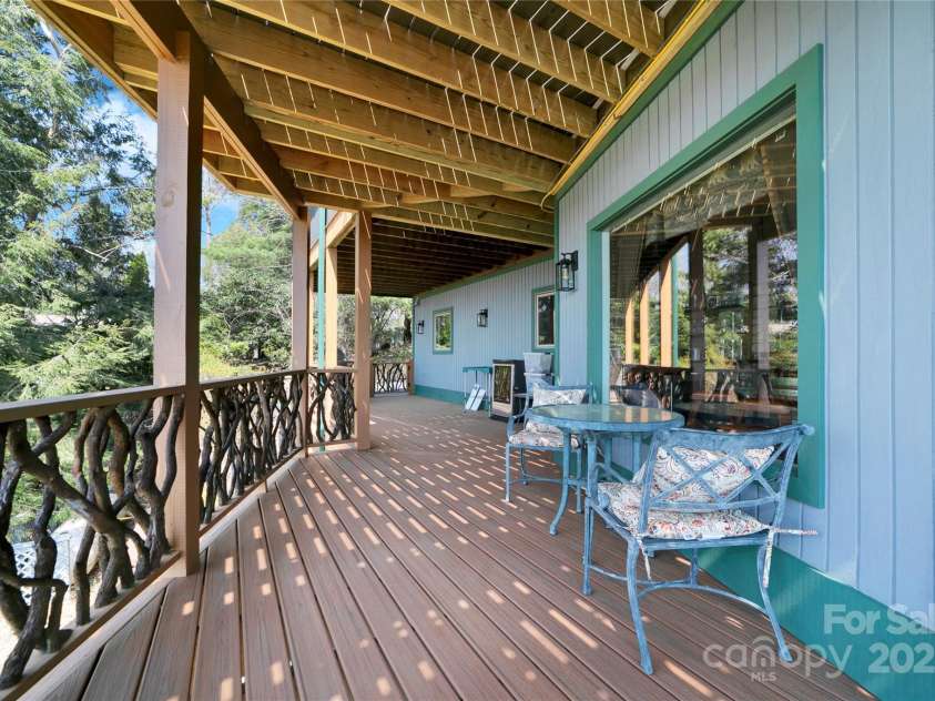 170 Oakanoah Court, Brevard, NC 28712.  MLS# CAR4247487, YatesRealty ID 10350. Lower Level Deck