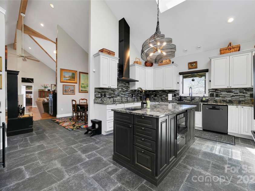 170 Oakanoah Court, Brevard, NC 28712.  MLS# CAR4247487, YatesRealty ID 10350. Open to Dining and Living Areas