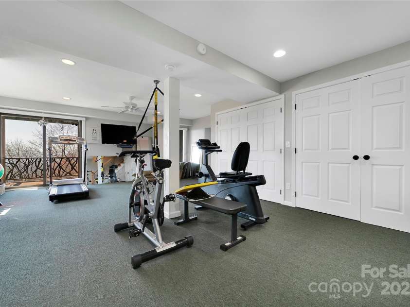 170 Oakanoah Court, Brevard, NC 28712.  MLS# CAR4247487, YatesRealty ID 10350. Workout Room