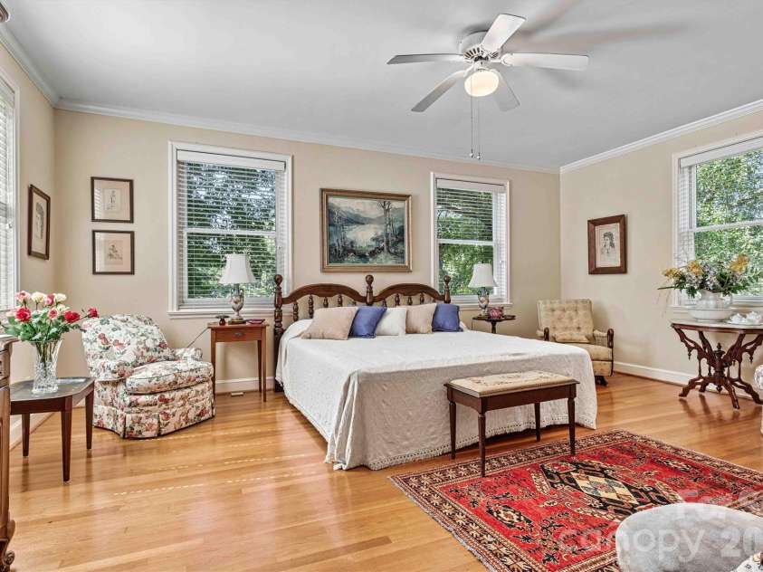 842 North Center Street, Hickory, NC 28601.  MLS# CAR4368578, YatesRealty ID 10351. Left Front Primary Bedroom/Window View