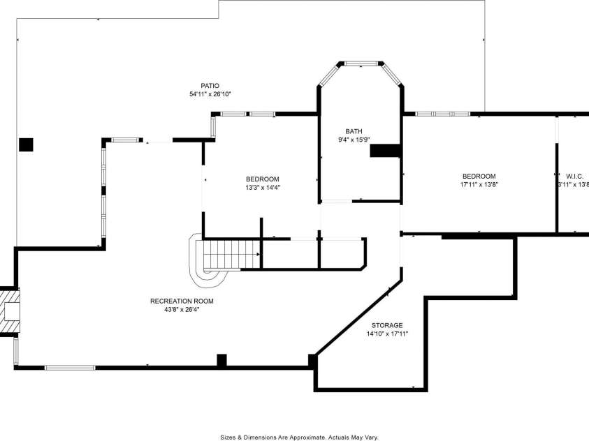 206 Vauxhall Drive, Shelby, NC 28150.  MLS# CAR4366232, YatesRealty ID 10352. 206 Vauxhall Lower Level Floor Plan