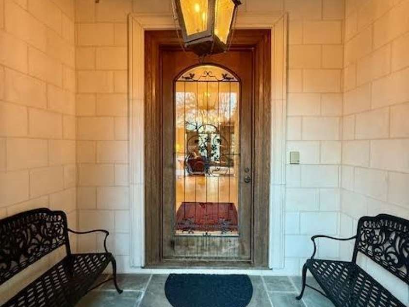 20711 Bethel Church Road, Cornelius, NC 28031.  MLS# CAR4225782, YatesRealty ID 1036. Main house entrance