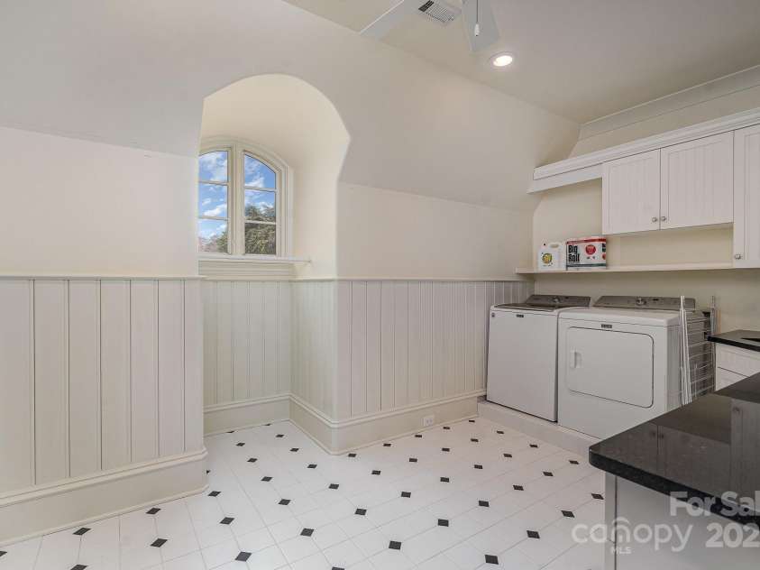 20711 Bethel Church Road, Cornelius, NC 28031.  MLS# CAR4225782, YatesRealty ID 1036. Upper level laundry room