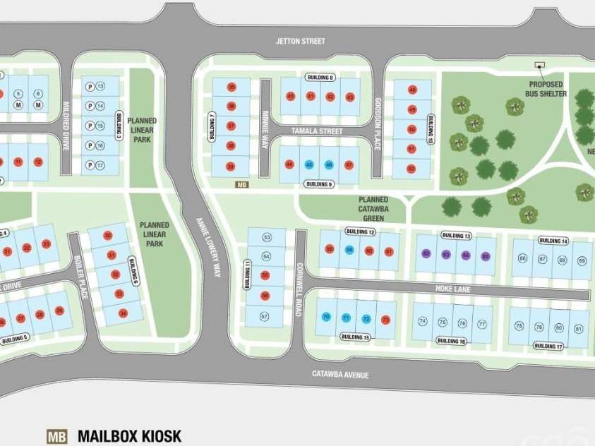 352 Catawba Avenue, Davidson, NC 28036.  MLS# CAR4225203, YatesRealty ID 10367. Parkside Commons Sitemap