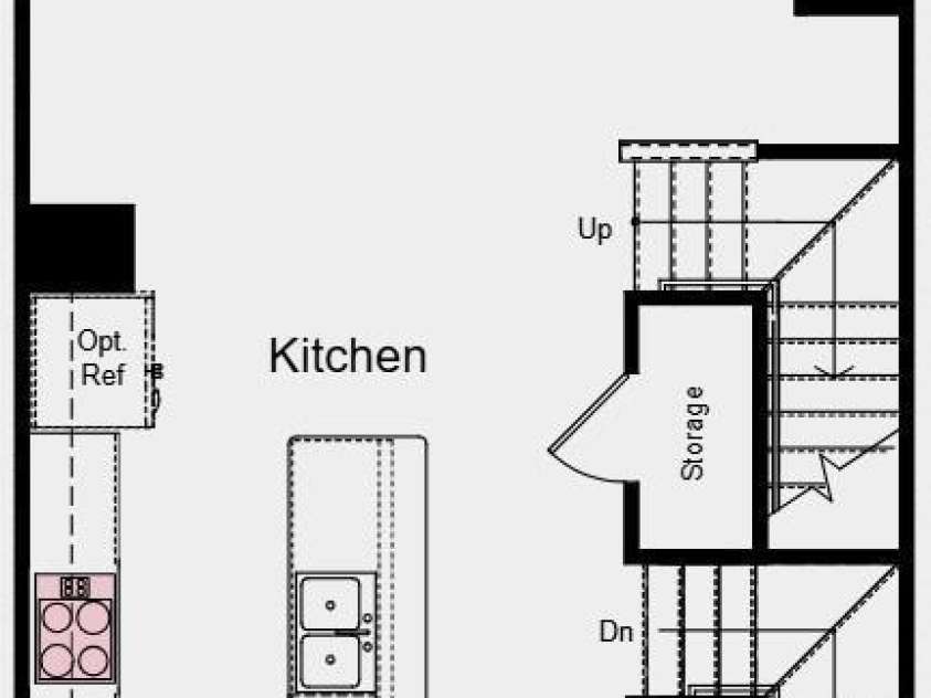 729 Hoke Lane, Davidson, NC 28036.  MLS# CAR4246175, YatesRealty ID 10369. Main Level Floor Plan - Structural options added include: gourmet kitchen, fireplace, secondary bedroom and full bathroom on the lower level, and ledge in the primary shower.