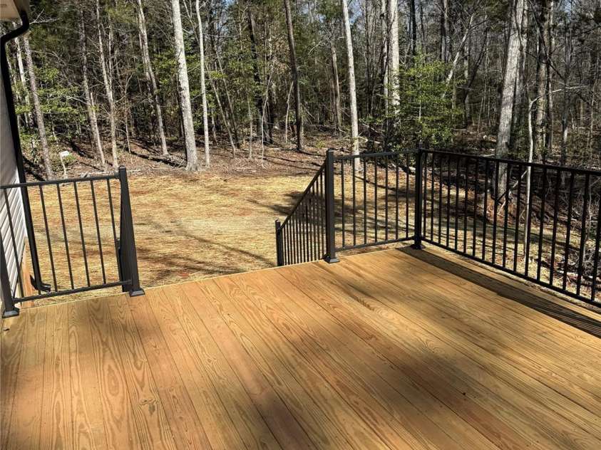 4581 Riverside Road, Lancaster, SC 29720.  MLS# CAR4357592, YatesRealty ID 10387. Spacious Private Deck facing woods with no neighbors