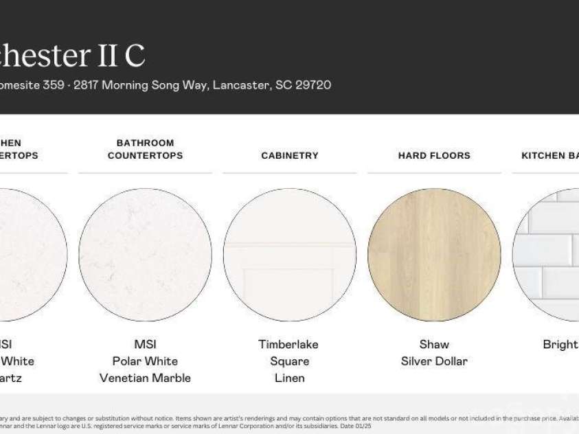 2817 Morning Song Way, Lancaster, SC 29720.  MLS# CAR4227371, YatesRealty ID 10392. Selections