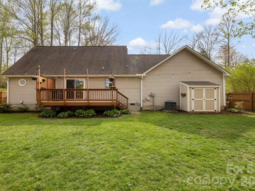 147 Higgins Road, Fletcher, NC 28732.  MLS# CAR4365204, YatesRealty ID 10413. Flat, Usable Yard