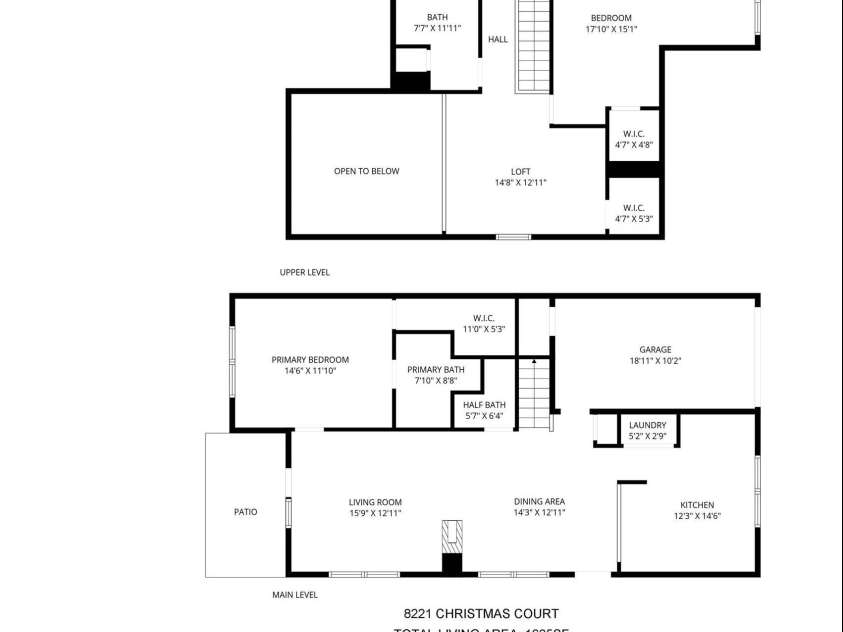 8221 Christmas Court, Charlotte, NC 28216.  MLS# CAR4344244, YatesRealty ID 10423. Floor plan
