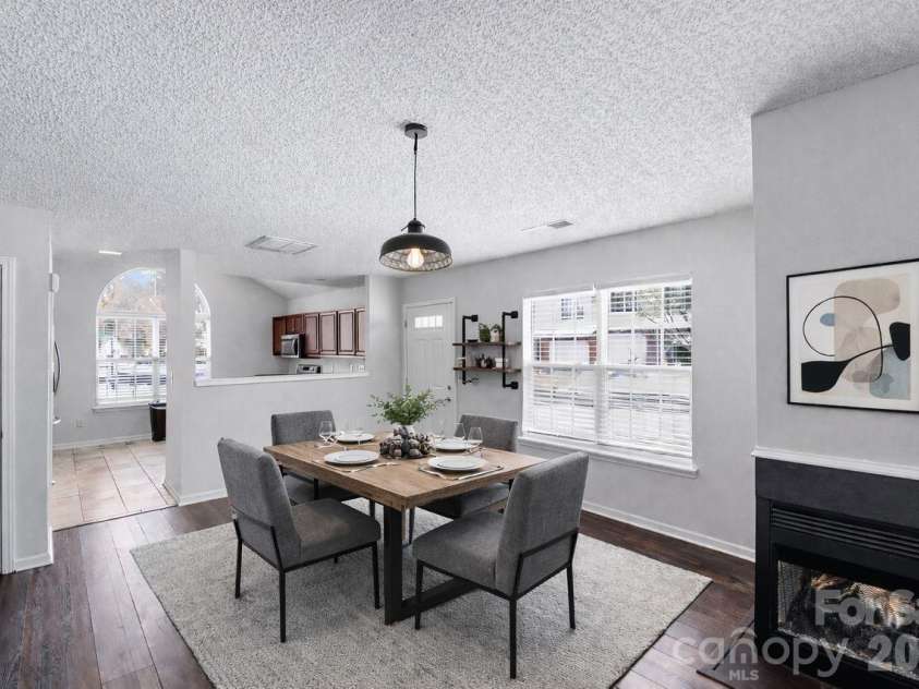 8221 Christmas Court, Charlotte, NC 28216.  MLS# CAR4344244, YatesRealty ID 10423. Virtually staged dining room 2