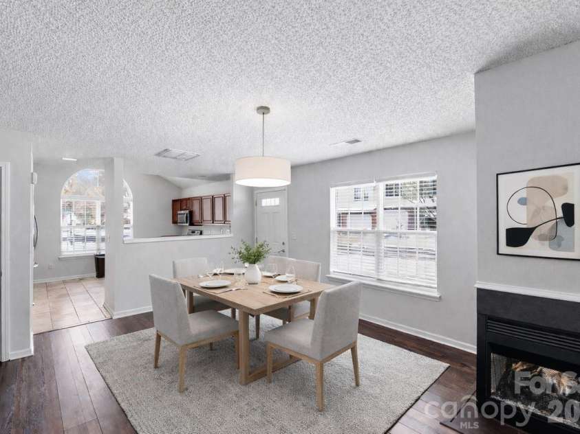 8221 Christmas Court, Charlotte, NC 28216.  MLS# CAR4344244, YatesRealty ID 10423. Virtually staged dining room 3