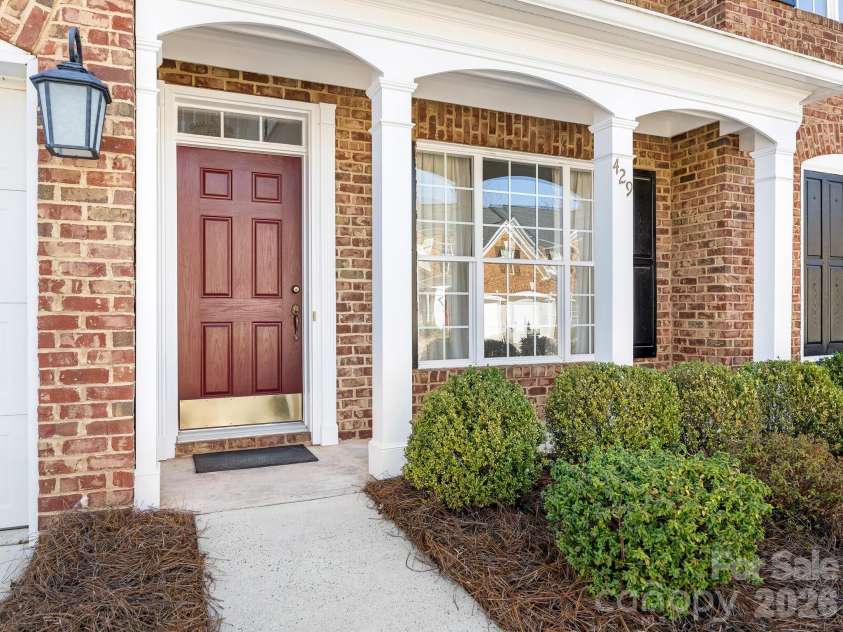 429 Eberle Way, Matthews, NC 28105.  MLS# CAR4352539, YatesRealty ID 10424. Front Door