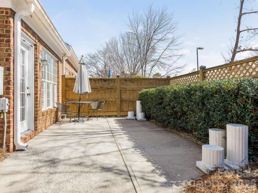 429 Eberle Way, Matthews, NC 28105.  MLS# CAR4352539, YatesRealty ID 10424. Patio