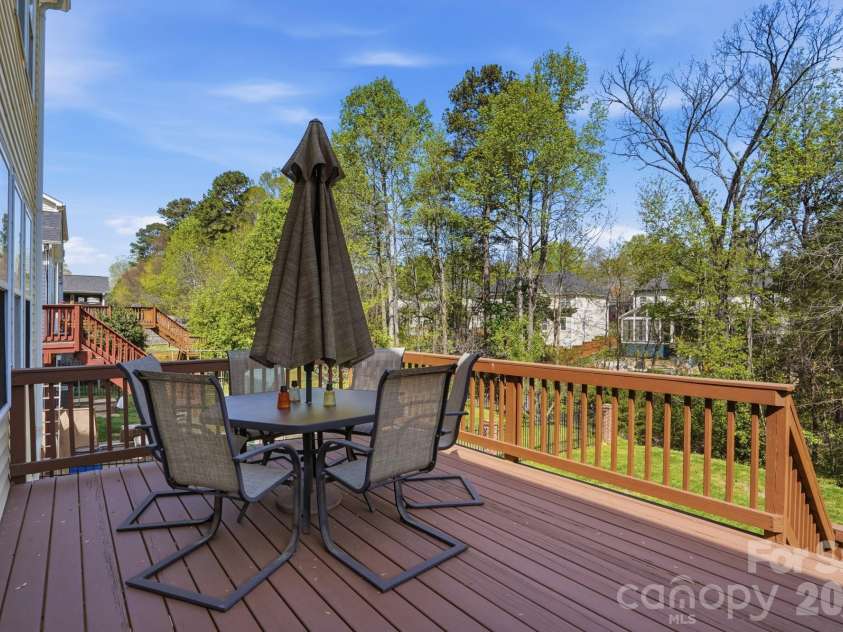 10056 Paisley Drive, Charlotte, NC 28269.  MLS# CAR4364202, YatesRealty ID 10429. Additional view of the deck.