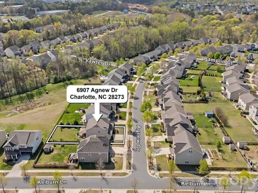 6907 Agnew Drive, Charlotte, NC 28273.  MLS# CAR4364193, YatesRealty ID 10430. 