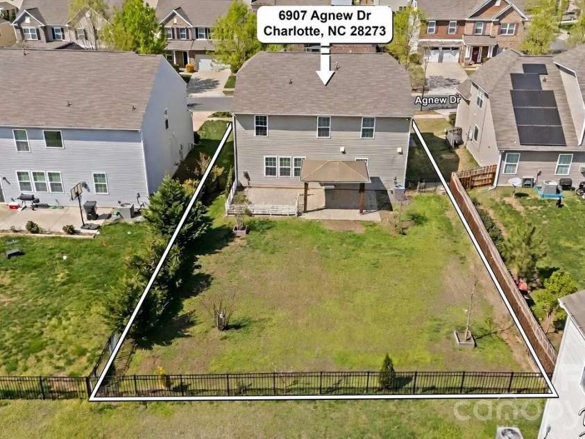 6907 Agnew Drive, Charlotte, NC 28273.  MLS# CAR4364193, YatesRealty ID 10430. 
