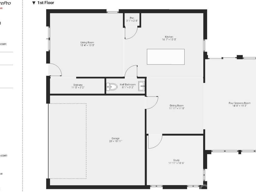 1813 Shuford Road, Lincolnton, NC 28092.  MLS# CAR4331707, YatesRealty ID 10438. FLOOR PLAN MAIN LEVEL